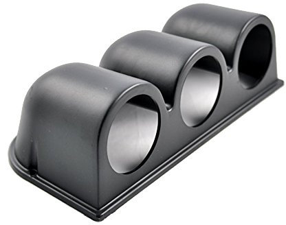E Support™ negro 2 52mm universal de tres orificios de calibre tablero vaina de montaje del medidor titular