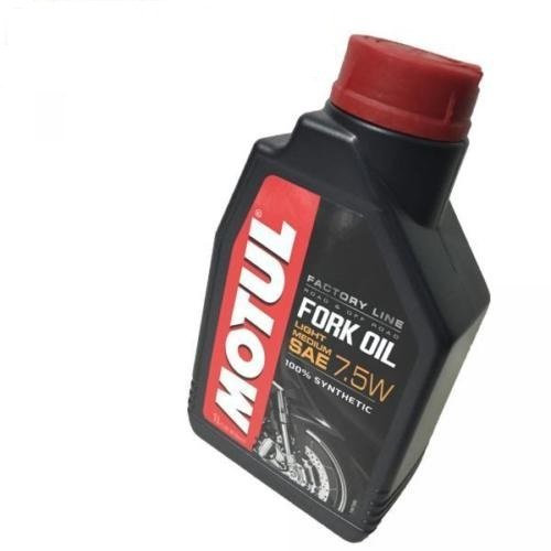 Motul12 – Flacon 1 litre d'huile Motul Fork Oil Factory Line Light / Medium 7,5 W
