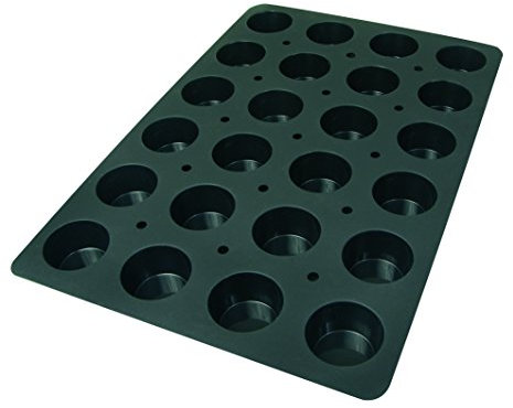 Lekue Professional Baking Muffinform, 24 Mulden, 60 x 40 cm, Schwarz