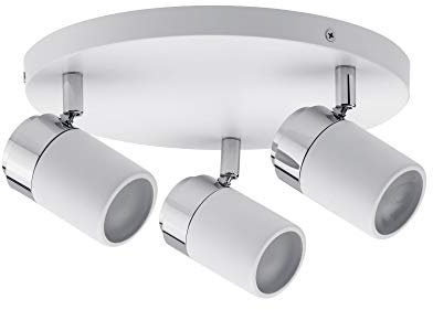 Paulmann Spotlight Zyli IP44 Rondell max. 3x10W GU10 Weiß/Chrom 230V Metall