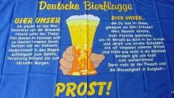 Fahne DEUTSCHES BIER mit Spruch Flagge Grösse 1,50x0,90m