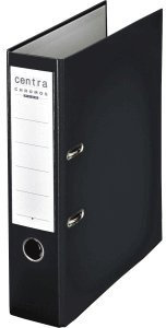 Centra Ordner Chromos A4 80mm PP-kaschiert schwarz