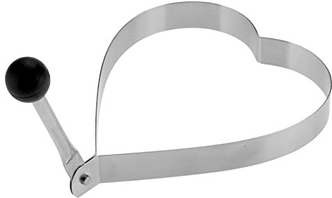 Westmark 2 Speiseformer in Herz-Form, mit Griff, Rostfreier Edelstahl/Kunststoff, Herz, Silber/Schwarz, 12572260