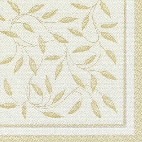 Papstar, 50 Servietten ROYAL Collection 1/4-Falz 40 cm x 40 cm champagner New Mediterran, #11651