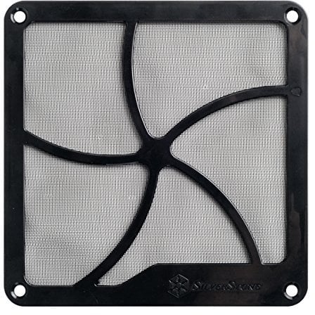 SilverStone Technology SST-FF122B - 120mm Fan Grille and Dust Filter, Magnet, black