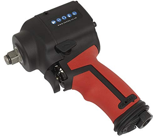Sealey Sa6002S Air Impact Wrench 1/2In Sq Drive Stubby Twin Hammer