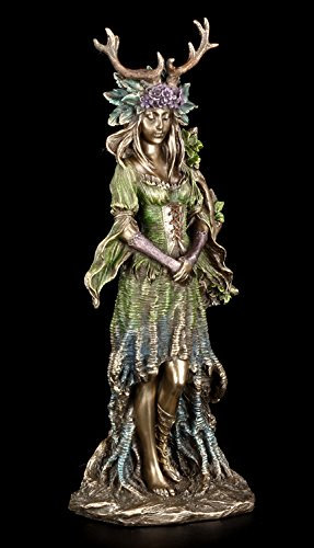 Unbekannt Wicca Figur - Lady of The Forest by Veronese | Statue Frau Fantasy Greenman Greenwoman Waldgeist Spirit