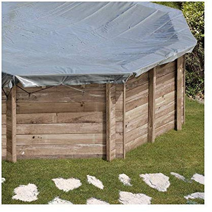 Gre Cubiertas DE Invierno Piscinas Madera Redondas 784801 Ø 581cm