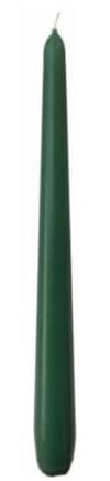 Price's Candles Tapered Dinner Candles Green Unscented Wax Pack of 50 | 7 Hour Burn Time Elegant Long Candles for Home Decor, Events, Celebrations & Dining
