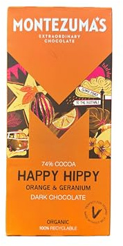 Montezuma's Organic Dark Chocolate with Orange & Geranium 100g