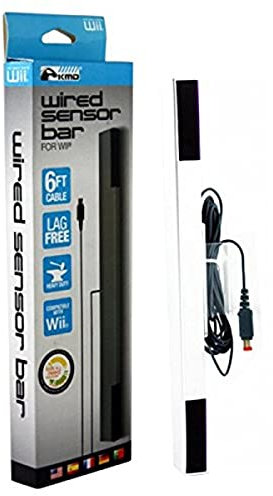 KMD Adaptador con cable de barra de sensor estilizada para Nintendo Wii/Wii U