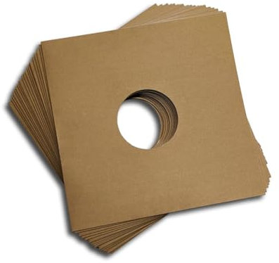 Protected 25cm/10inch Schallplatten Cover Karton braun (50 Stück)