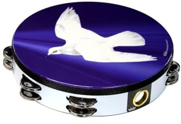 Remo TA-9210-18 Praise Tambourine - Religious Dove, 10