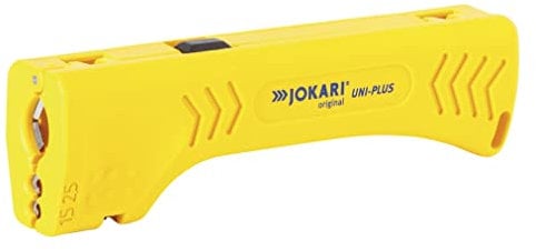Jokari 30400 Outil à dégainer et dénuder Polyvalent, Jaune