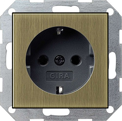 Gira 046603 Schuko Steckdose ohne Kralle System 55, reinweiß