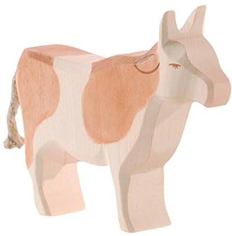 Ostheimer 11022 Kuh braun stehend Höhe 11,5cm aus Holz
