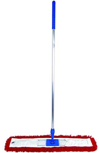 Abbey 80cm Red Sweeper Mop Kit with Handle and Frame. Ideal to use on all hard floors