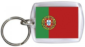 Schlüsselanhänger Länderfahne Flagge - PORTUGAL - Gr. ca. 4x5cm - 81133 - Keyholder