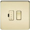 Knightsbridge SF6300PB Screwless 13 A Switched Fused Spur Unit, Polished Brass