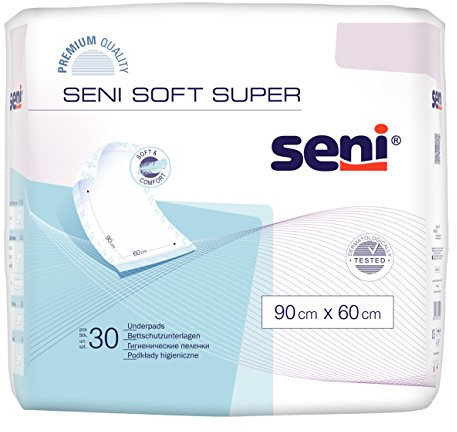 Seni Soft Super Krankenunterlagen - 90 x 60 cm (2 x 30 Stück)