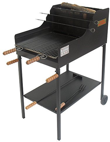 CRUCCOLINI BA4 Barbecue FUOCONE A Legna E Carbone, Nero