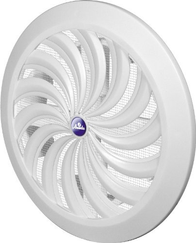 Griglia di ventilazione Ø 100 110 120 125 150 mm rotonda bianca richiudibile in plastica 88 protezione dagli insetti, griglia di scarico, griglia di ventilazione