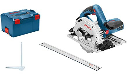 Bosch Professional H gKS 55 gCE scie circulaire, fSN l, Noir, Bleu, Rouge, Argent