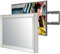 Handmade Framed Mirror TV with 43 inch 4K TV to Blend This Hidden Mirrored Television into Your Home or Business Decor (43 Inch, NY Silver Black)