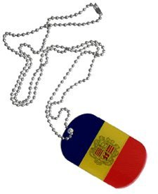 Dog Tag Andorra - 3 x 5 cm