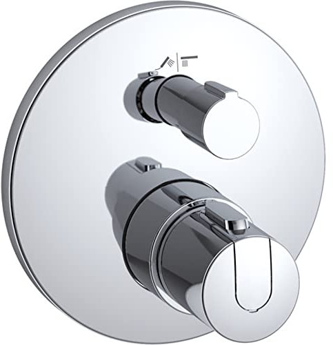 Ideal Standard A4888AA Ceratherm 100 New Miscelatore termostatico ad incasso individuale con deviatore per vasca/doccia, cromato