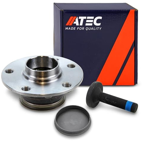 ATEC Germany 1x Radnabe hinten Radlagersatz mit ABS-Sensor | Kompatibel mit: AUDI A3, A3, A3 Cabriolet, A3 Cabriolet, A3 Limousine, A3 Sportback, A3 Sportback, Q2, SEAT ALTEA, ALTEA XL