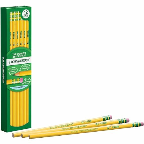 Dixon Ticonderoga Nr. 2 weicher gelber Bleistift