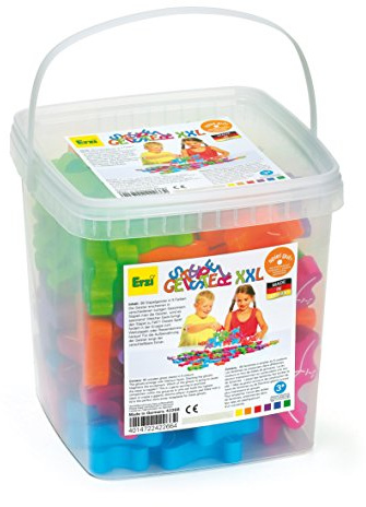 Erzi 42266 Stapelgeister XXL aus Holz, Lernmaterial, Kreativität, Stapelspiel