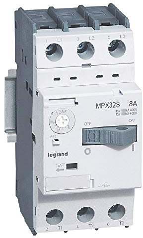 Disjoncteur moteur MPX3 32S - réglage thermique 5A à 8A - pouvoir de coupure 100kA en 415V