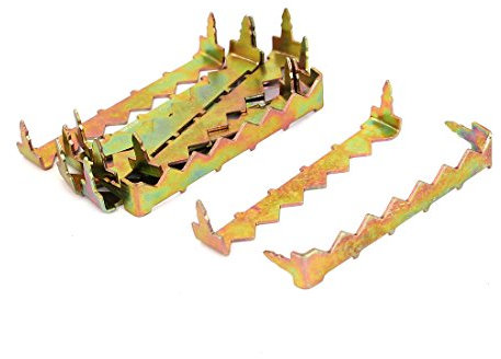 sourcing map 10pcs Crochet Cadre Photo à Dents de Scie Attache Crocodile Tableau Suspendu 50mm x 8mm x 11mm Pendaison Cintre