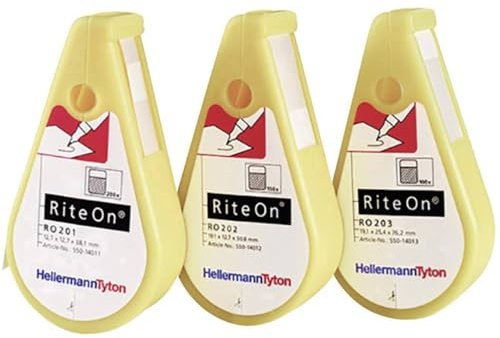 Hellermann Identifikations-Etikett, selbstlaminiert, ro201-1401-wh, Pk200