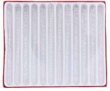 Kurt Adler Eiszapfen aus Glas, Christbaumschmuck, 12-teilig, 14 cm