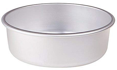 Pentole Agnelli Linea Pasticceria e Pizza Tortiera Conica in Alluminio con Orlo (H 8 Cm), Argento, 36 cm