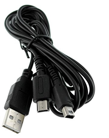 SATKIT Cable Cargador USB Dual para NDSLITE/NDSI/DSI XL/3DS