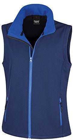 Result Core Womens/Ladies Printable Softshell Bodywarmer (L) (Navy / Royal)