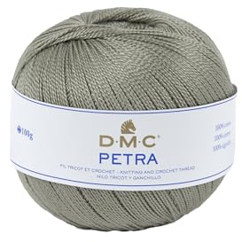 DMC Petra Yarn, 100% Cotton, Khaki Green (5646), Size 5