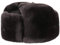 LIERYS Pelzmütze Schiwago Uschanka Fliegermütze Wintermütze Aviator-Mütze Lapeer Russlandmütze (S (54-55 cm) - braun)