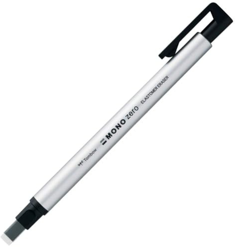 Tombow Radiergummihalter, quadratischer Mono-Null-Former, silberfarben (EH-KUS04)