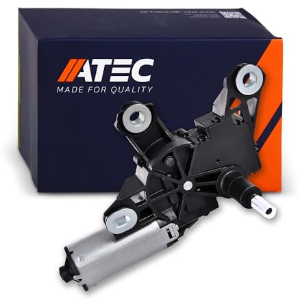 ATEC Germany Scheibenwischermotor 12v hinten inkl. Spritzdüse, | Kompatibel mit: SEAT AROSA, VW AMAROK Pritsche/Fahrgestell, LUPO I, POLO