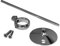 LASCO 03-5091 Duschstange Deckenstütze mit Halterung, 15,2 cm