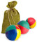 Mister M 3er Set Jonglierbälle - Leicht zu greifender Ball mit wasserfester Beschichtung für Kinder - Perfekt für Anfänger und Profis - Jonglieren Lernen mit Online Video Tutorial - 60mmx 100g