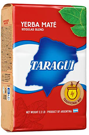 Yerba Mate (Hierba Mate) con palo Taragüi Original 1 kg. 3 (tres) paquetes de 1 kilo. Infusión típica de países como Argentina, Uruguay y Paraguay. Bebida energética con excelentes propiedades nutricionales.