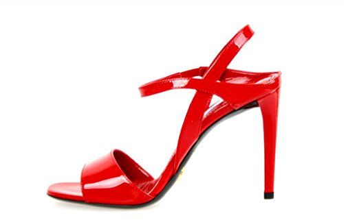 Prada Damen Rot Leder Pumps 1X296F 069 F0011 38 EU