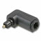 electrosmart TOSlink Optical Audio 90 Degree Right Angle Connector/Adaptor - Ideal Space Saving Connector with Gold Plated Contacts