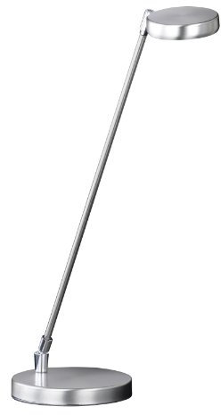Honsel Leuchten Tischleuchte mattnickel/chrom, Glas satiniert 93291